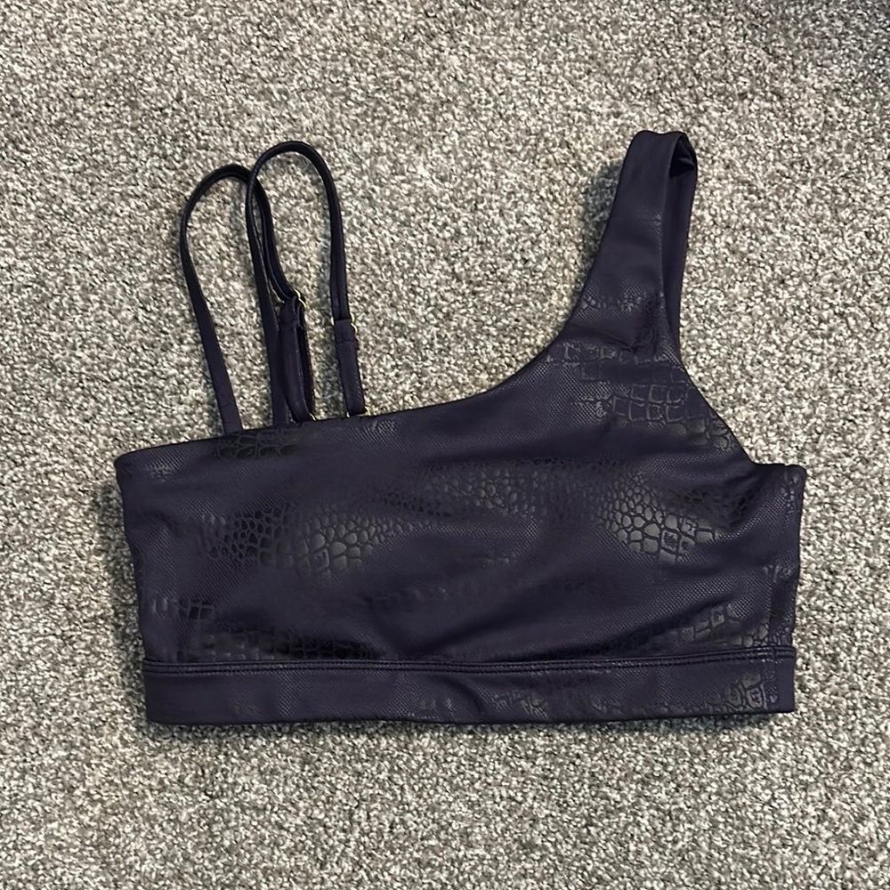 Zyia Light n Tight purple Asymmetrical Straps and Textured Fabric